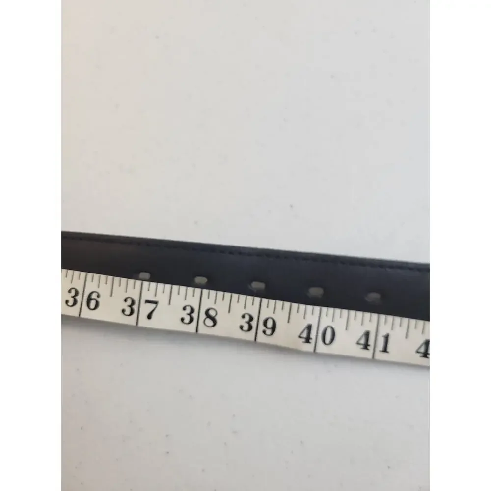 Belt Black Genuine Leather Formal Business Career Work Dress Men's Belt Size 40‎